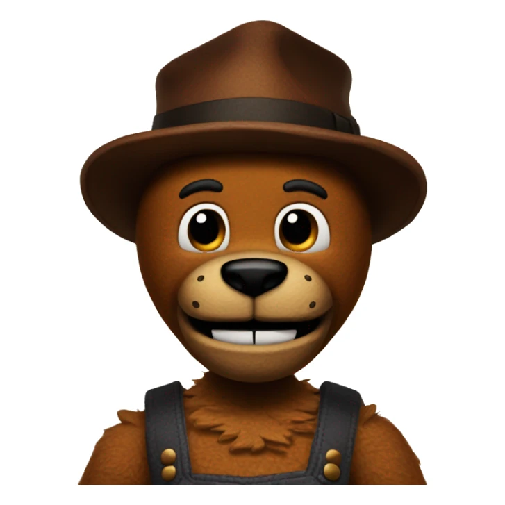 Freddy Fazbear with no hat sticker