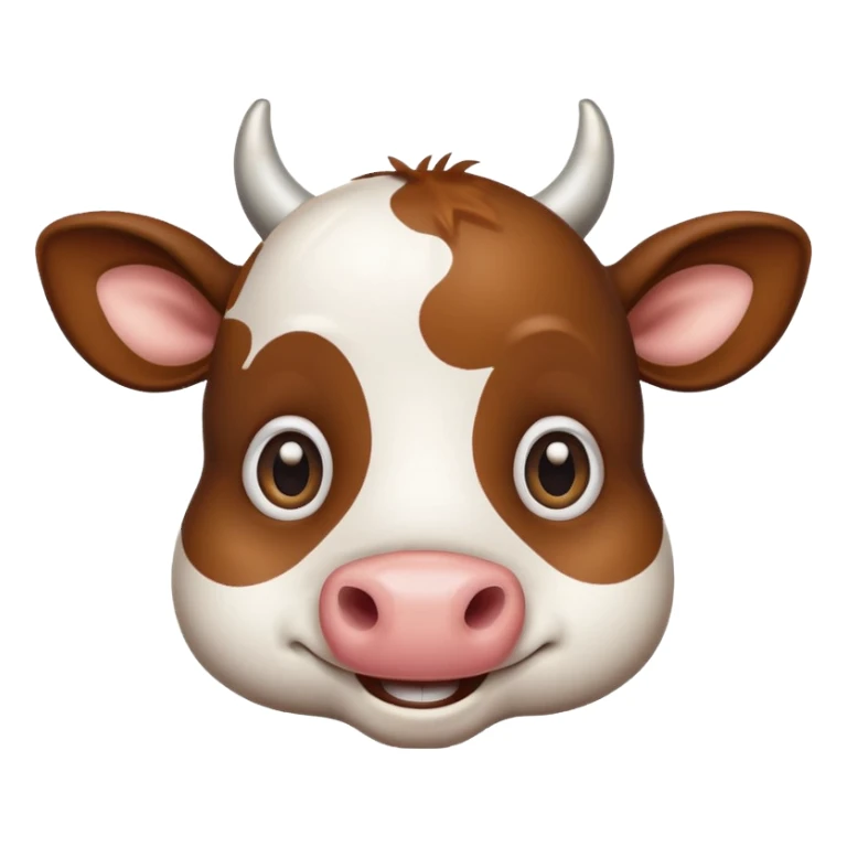 happy cow emoji sticker