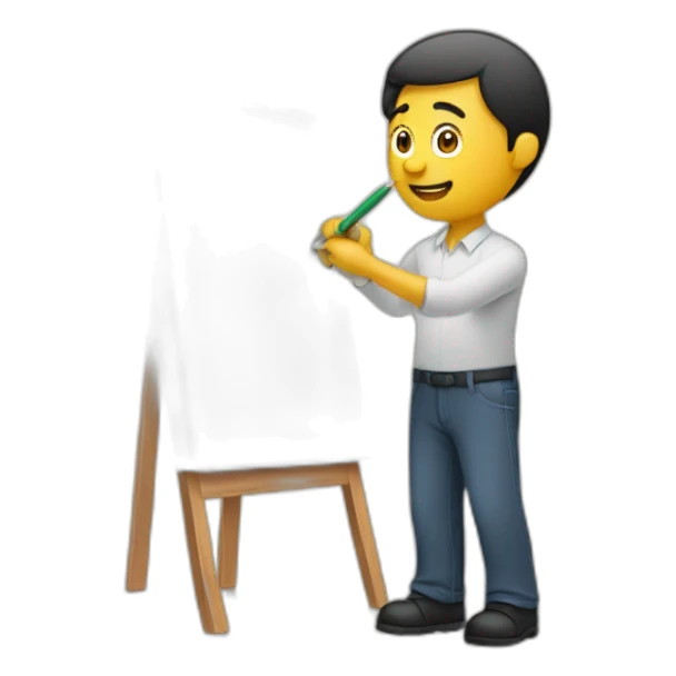 Man writing on a marker board sticker