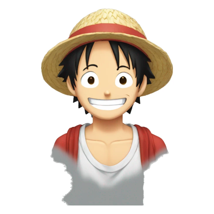 Luffy smiling widely sticker