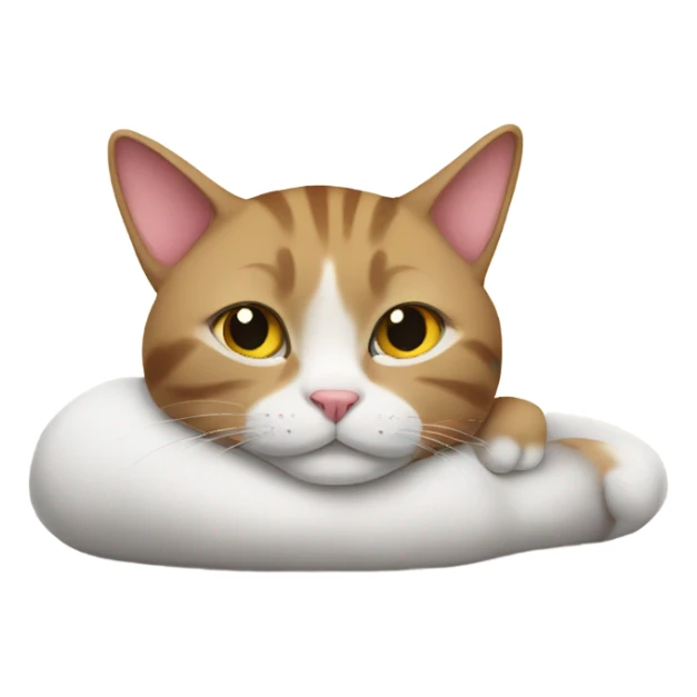 Cat relaxing sticker