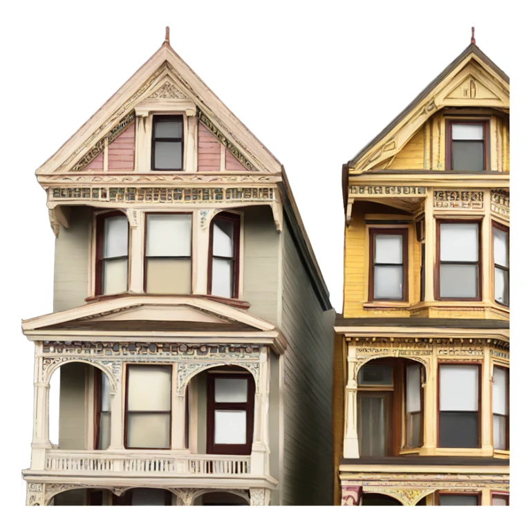 Painted ladies San Francisco sticker