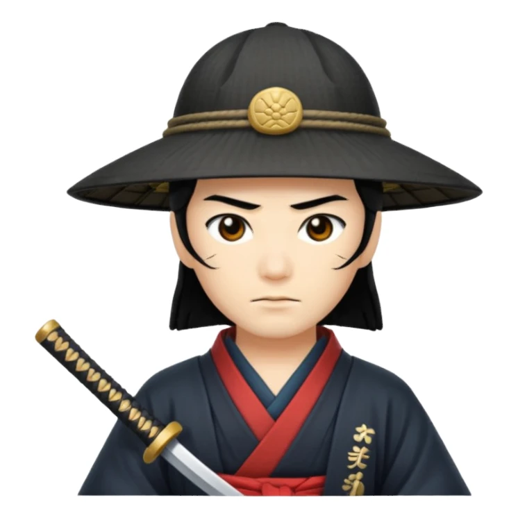 samurai only hat sticker
