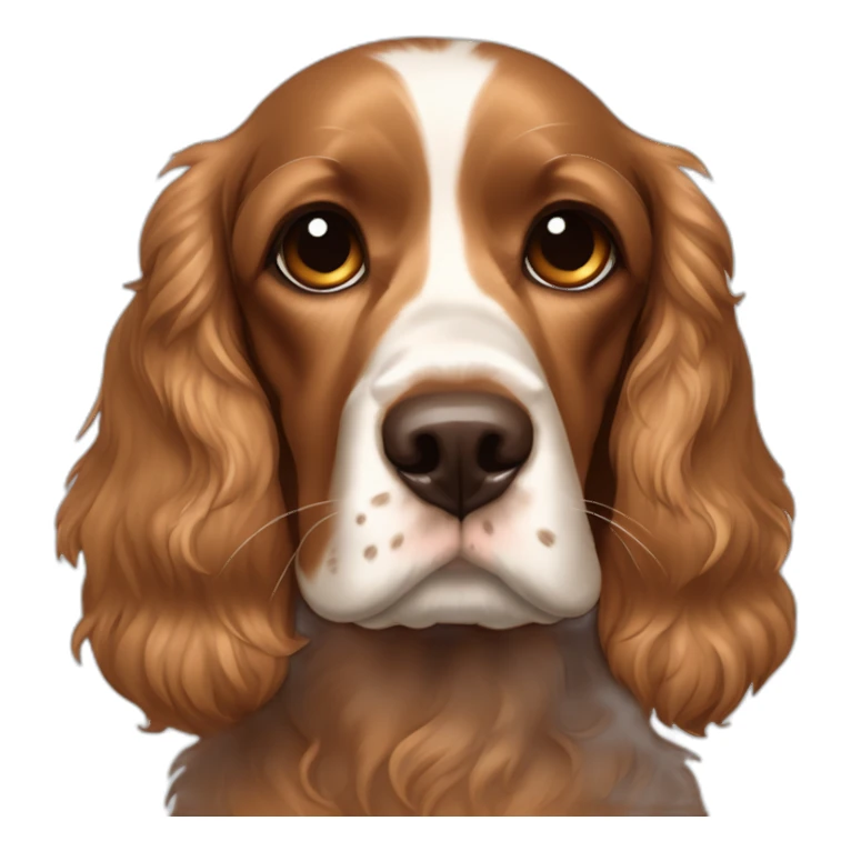 Cachorro Cocker spaniel marrom dormindo olhos fechados sticker