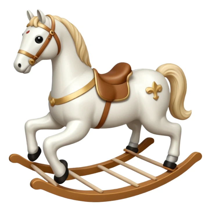 white Rocking Horse sticker