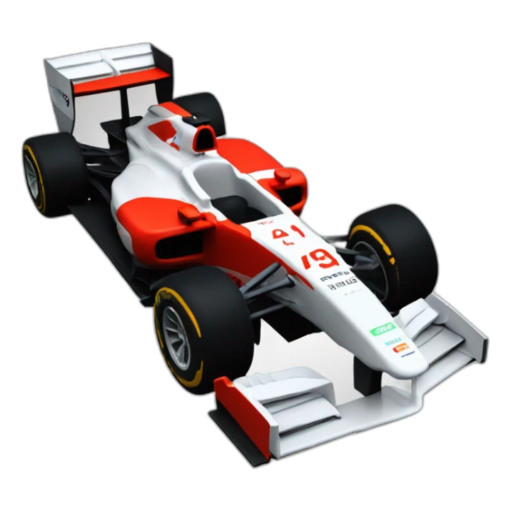 Formule 1 voiture vue du dessus sticker