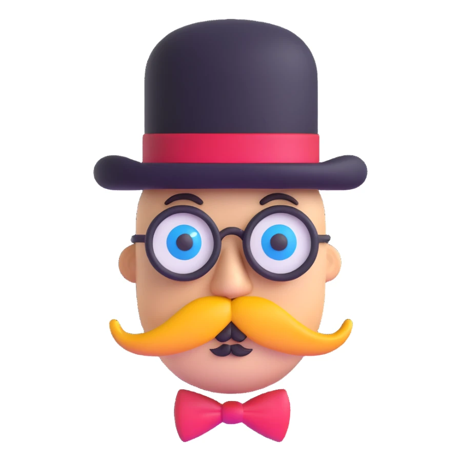 quantum physics particle with a mustache and monocle sticker