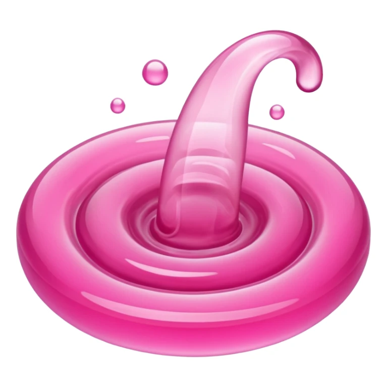 Pink liquid toulet sticker