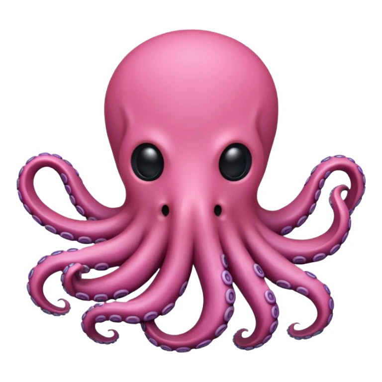 pink octopus, no face sticker