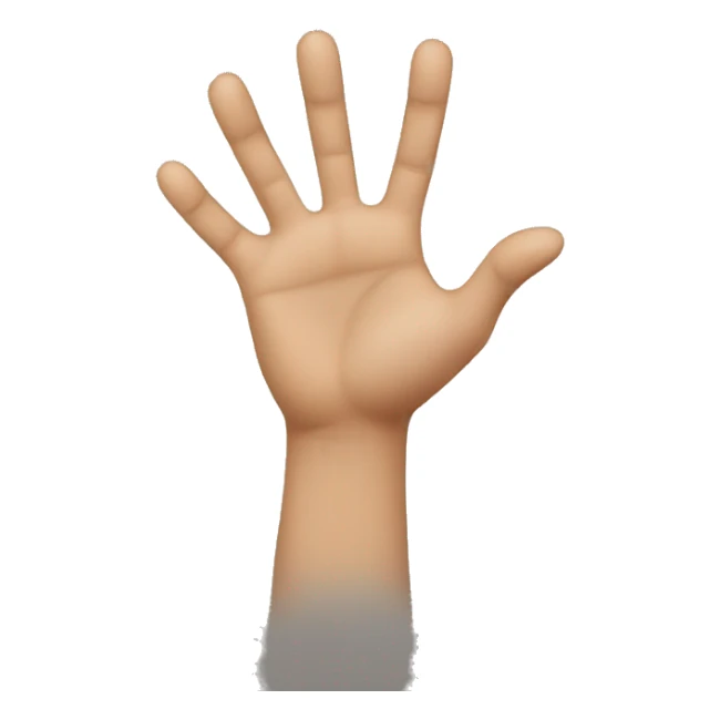 Hole being stretched with hands on left and right side sticker