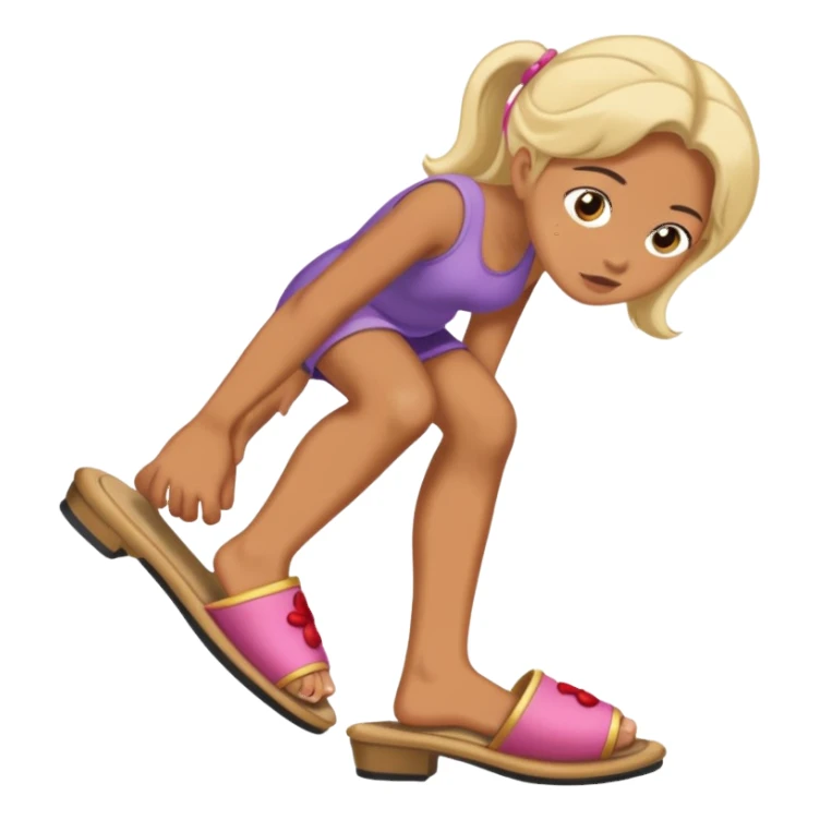 Бьет тапочком по жопе sticker