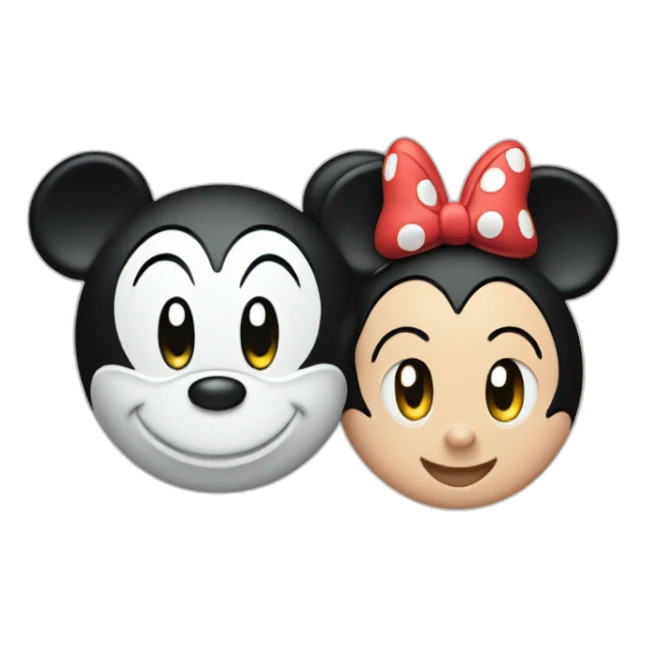 Mickey and mini mouse sticker
