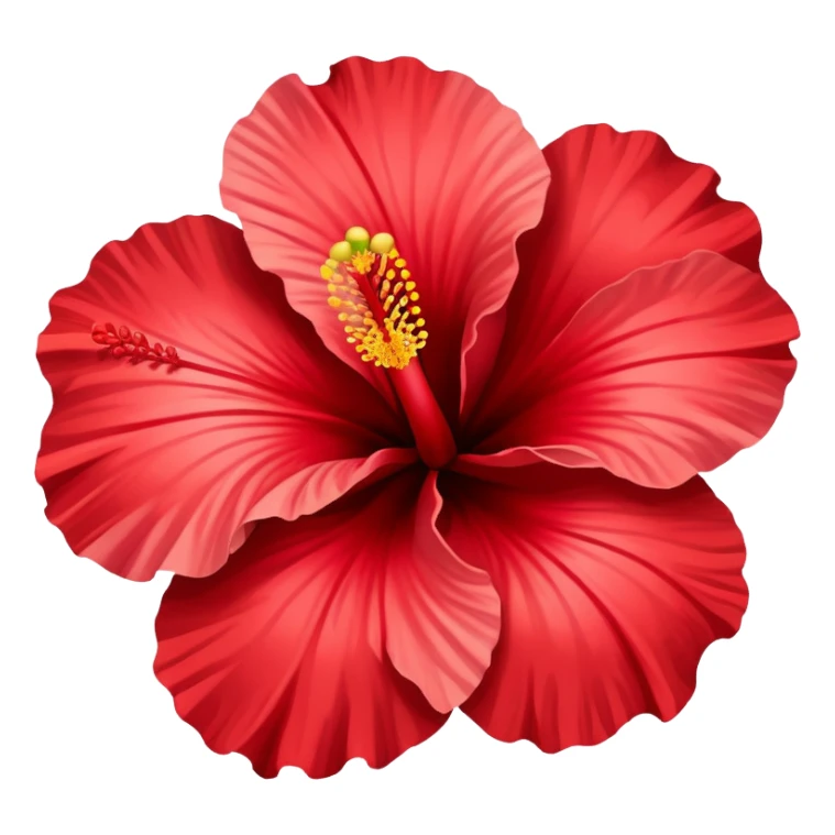 Hibiscus flower sticker