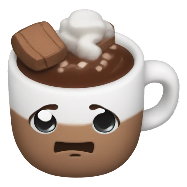 Hot chocolate plushie sticker