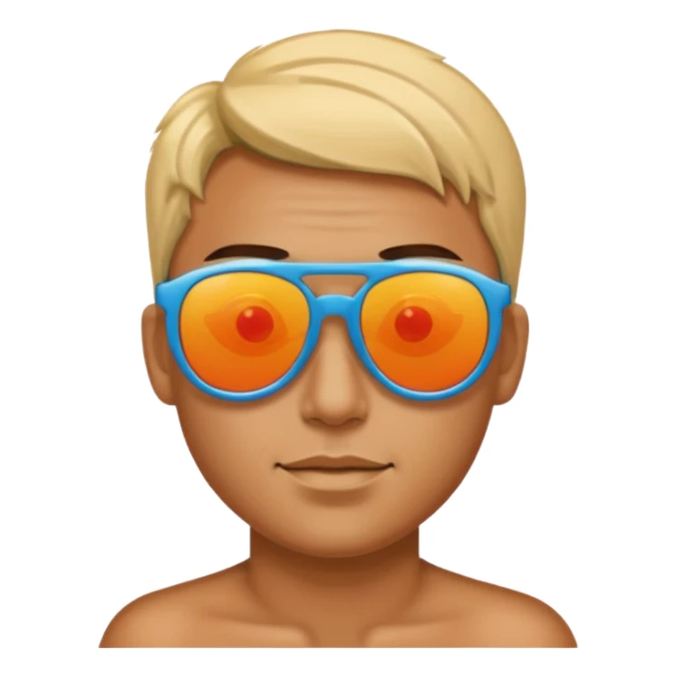 😎 with multiple colour sunglass sticker