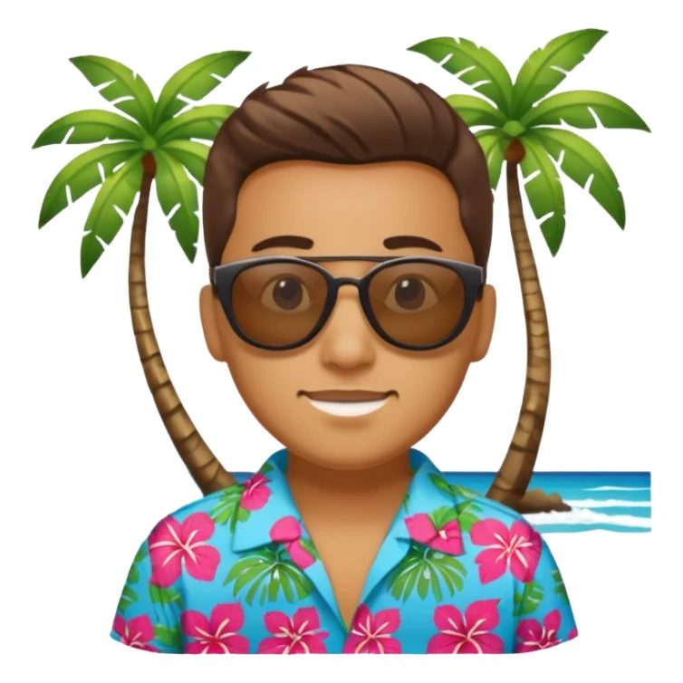 Vacations blue in Hawaii  sticker