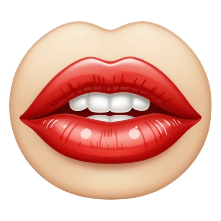 lip gloss emoji that says rhode  sticker
