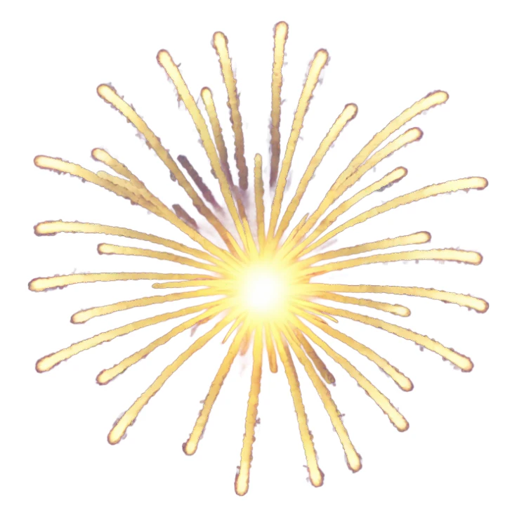 Fireworks in the sky sticker