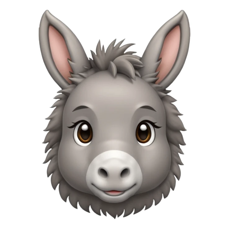 tierno bebé burro sticker