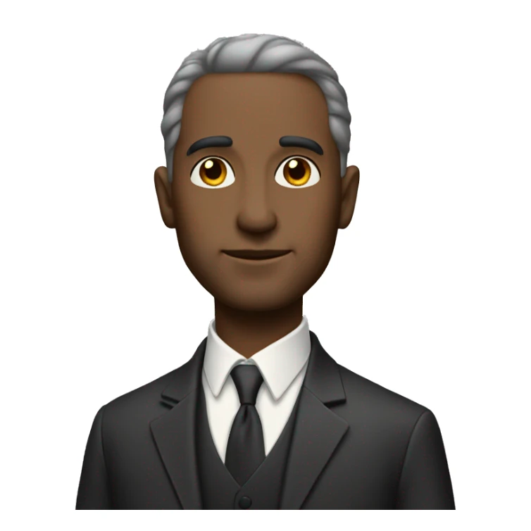 Rich man in full growth sticker