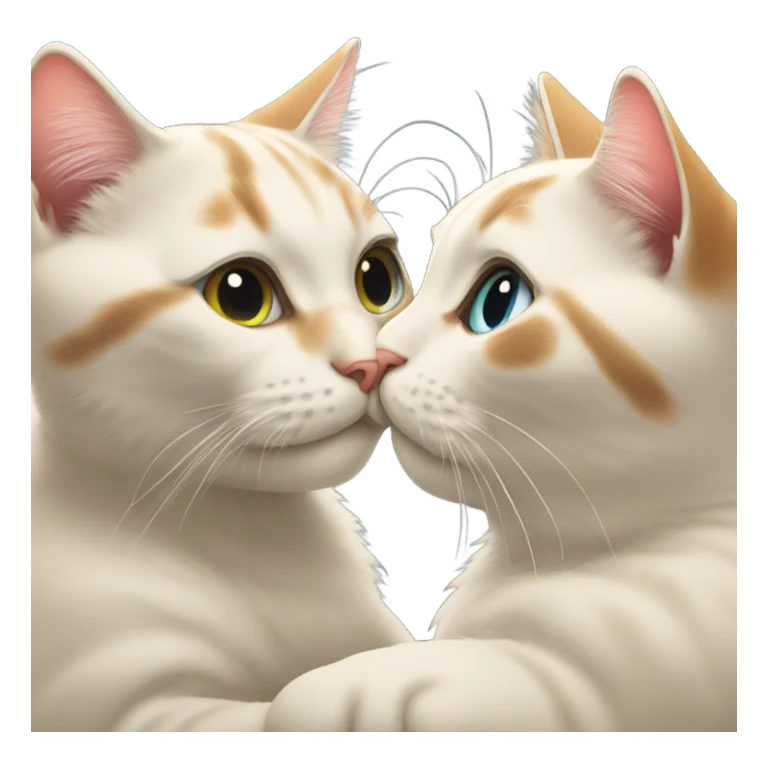 cats in love sticker