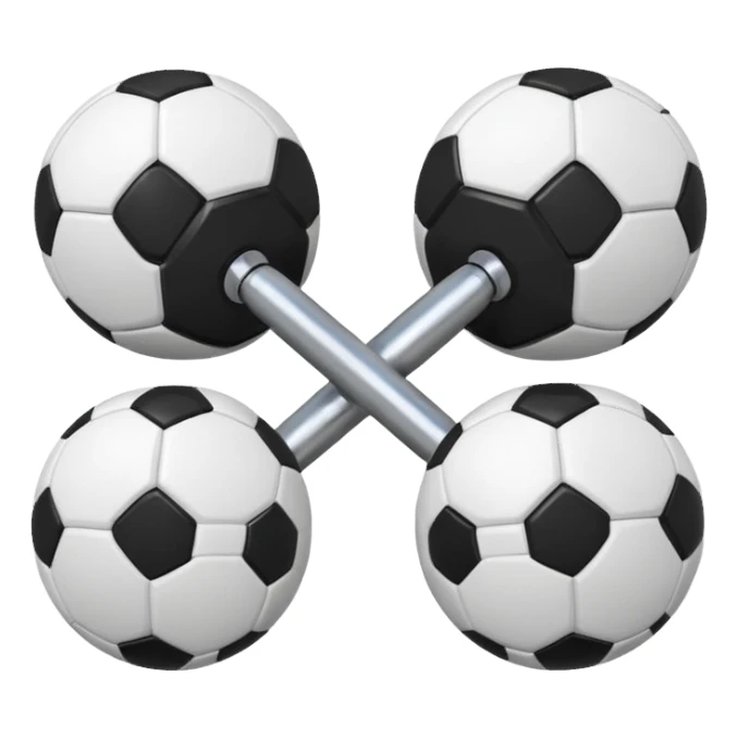 Dumbbell and ball sticker