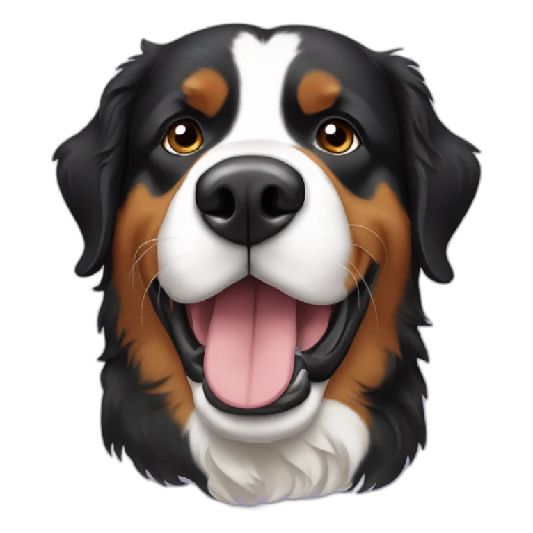 bernese mountaind dog in a ferry sticker