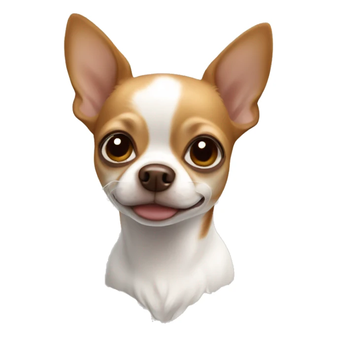 Brown and white chihuahua sticker