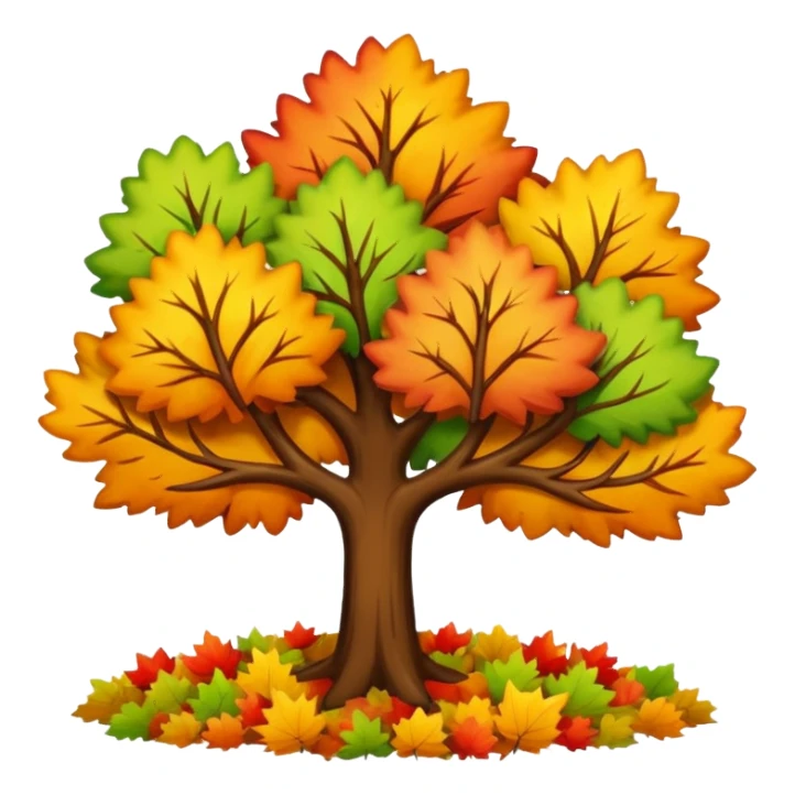 
autumn trees sticker