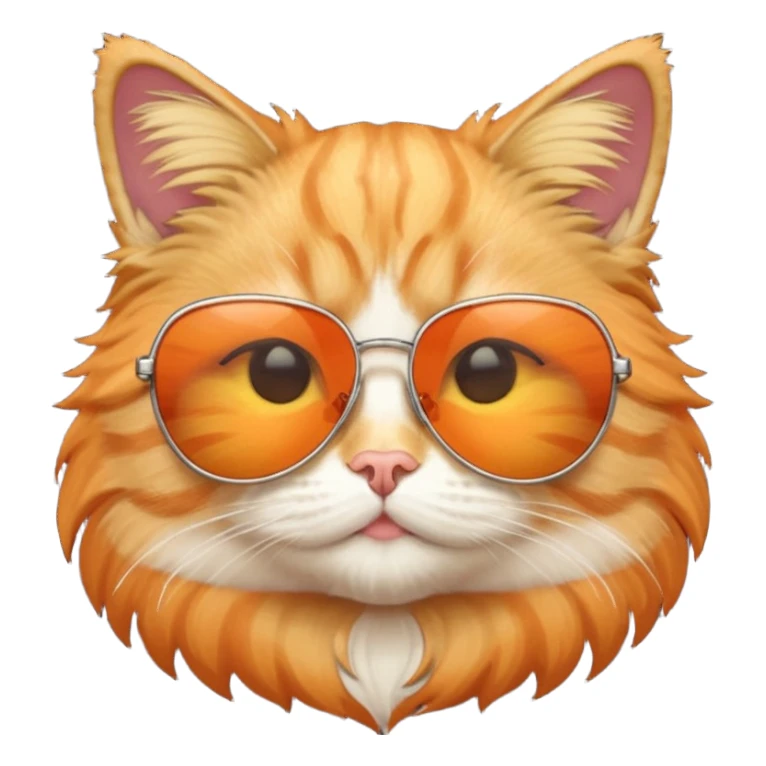 Cat with sunglasses sticker