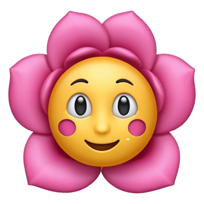 Emoji rosa sticker