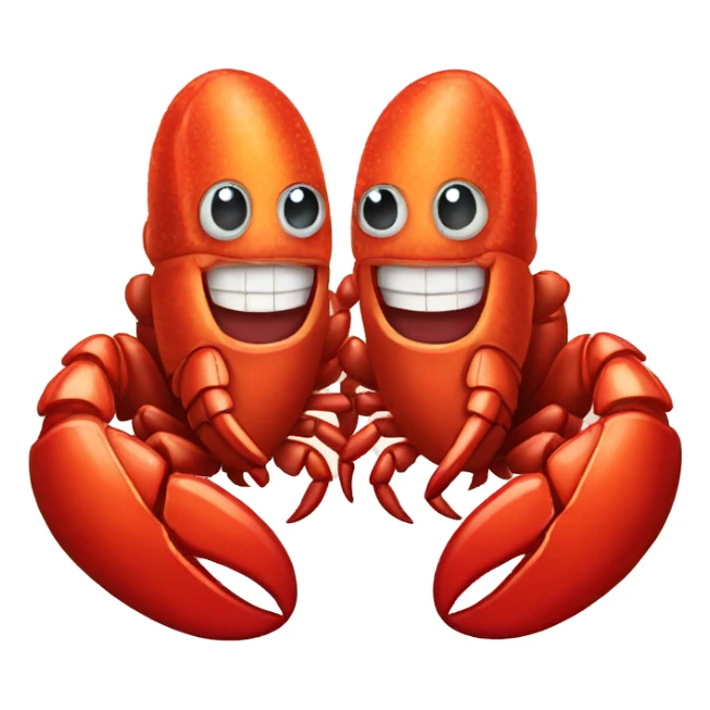Lobster couple sticker