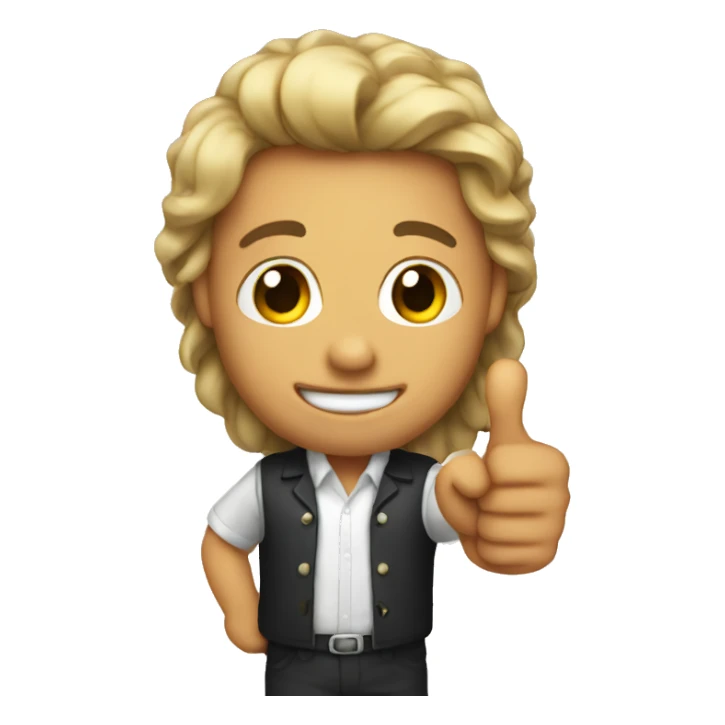 Me giving a cheers sticker