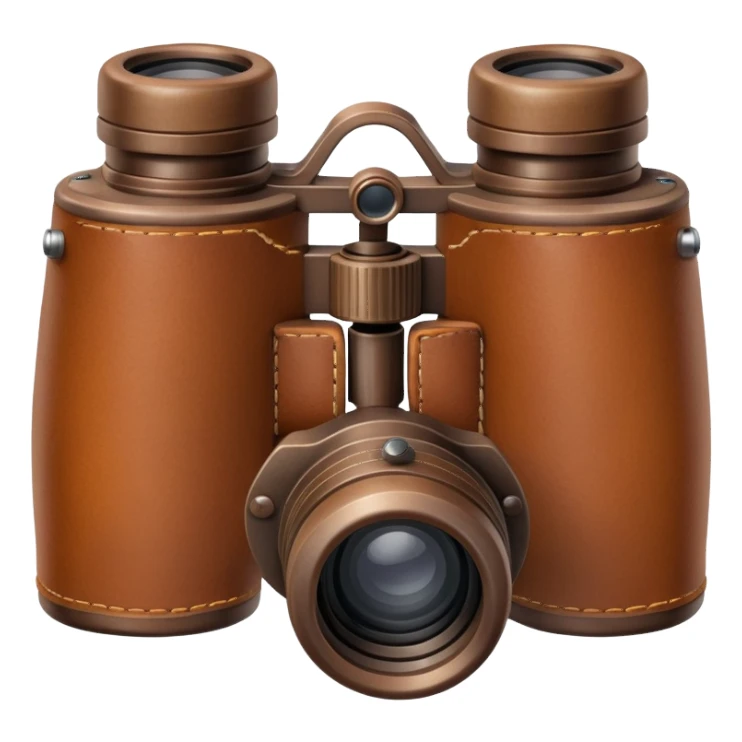 brown binoculars sticker