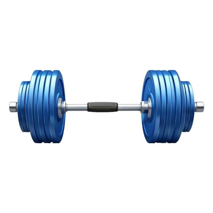 blue barbell sticker