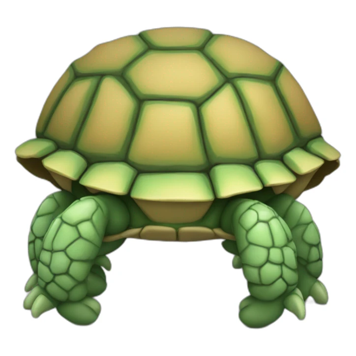 desenho de tartaruga 3d sticker