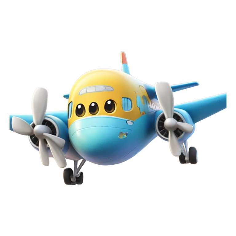 Noisy funny plane sticker