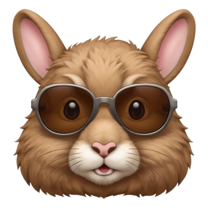 sunglasses rabbit  sticker