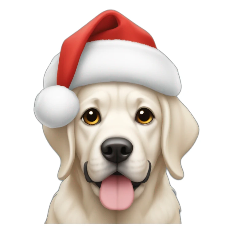 Carlin avec un bonnet de Noël  sticker