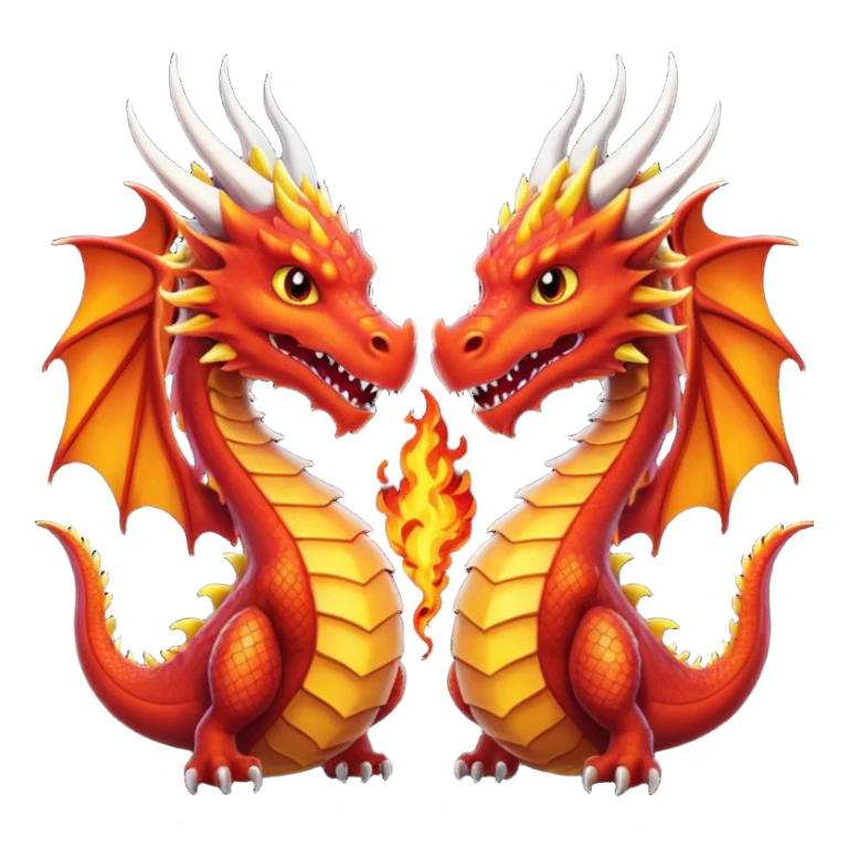 Twin dragon duel sticker