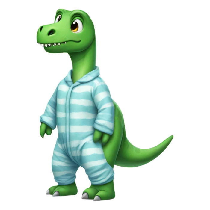 Dinosaur in pajamas sticker