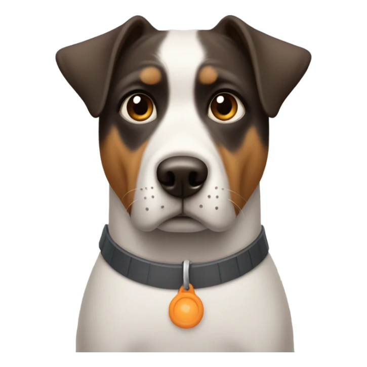 Dog with a cone sticker