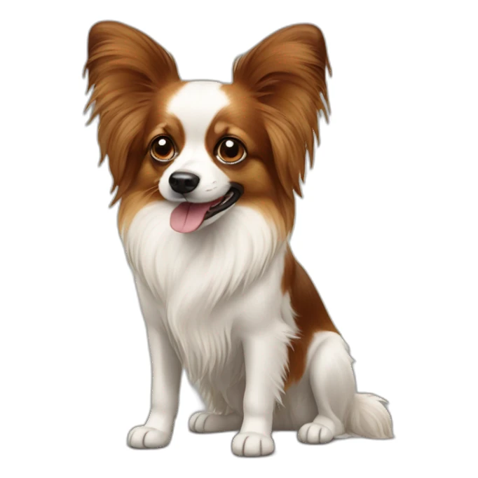 papillon dog sticker