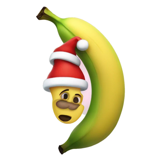 Santa banana sticker
