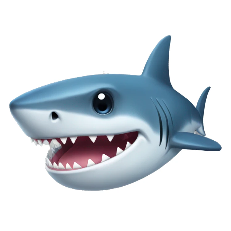 shark with topat sticker