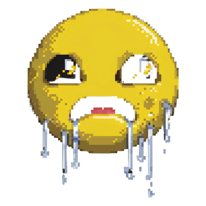 crying happy face emoji sticker