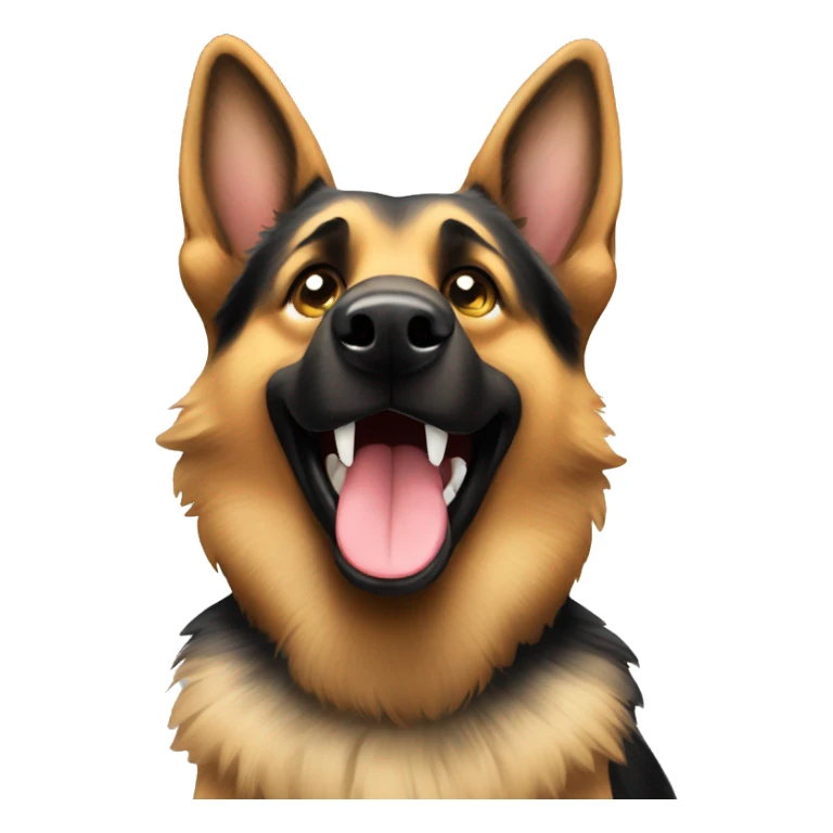 Happy German Shepherd  sticker