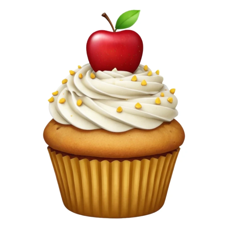 Apple cupcake sticker