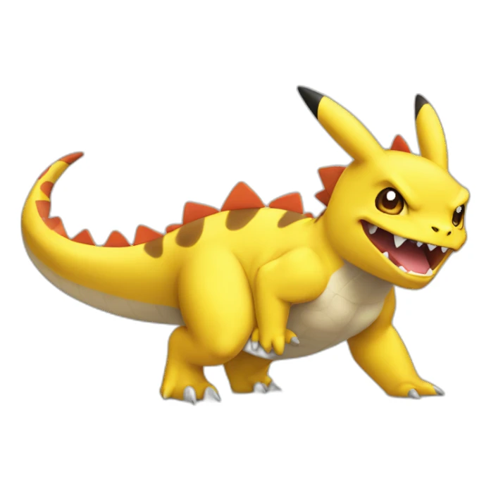 pokemon-pikachu-dinosaur sticker