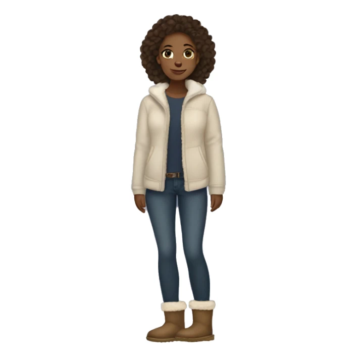 Girl wearing uggs  sticker